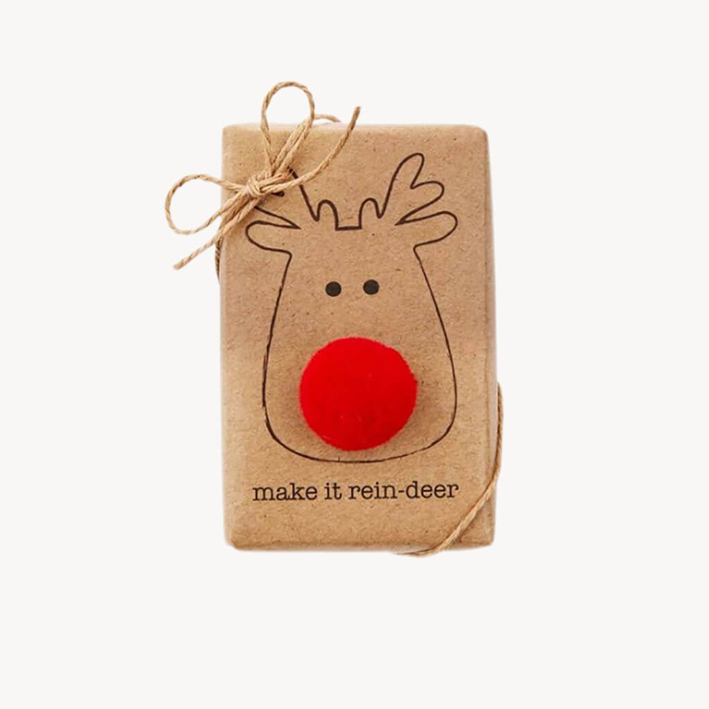 Christmas Soap with Trim Reindeer - Giftsmith