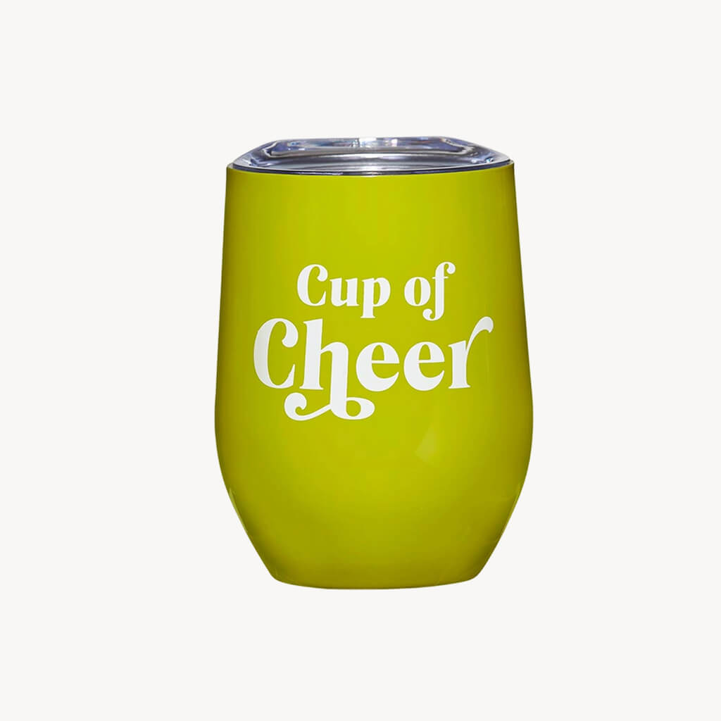 Stemless Wine Tumbler - Cup Of Cheer - Giftsmith