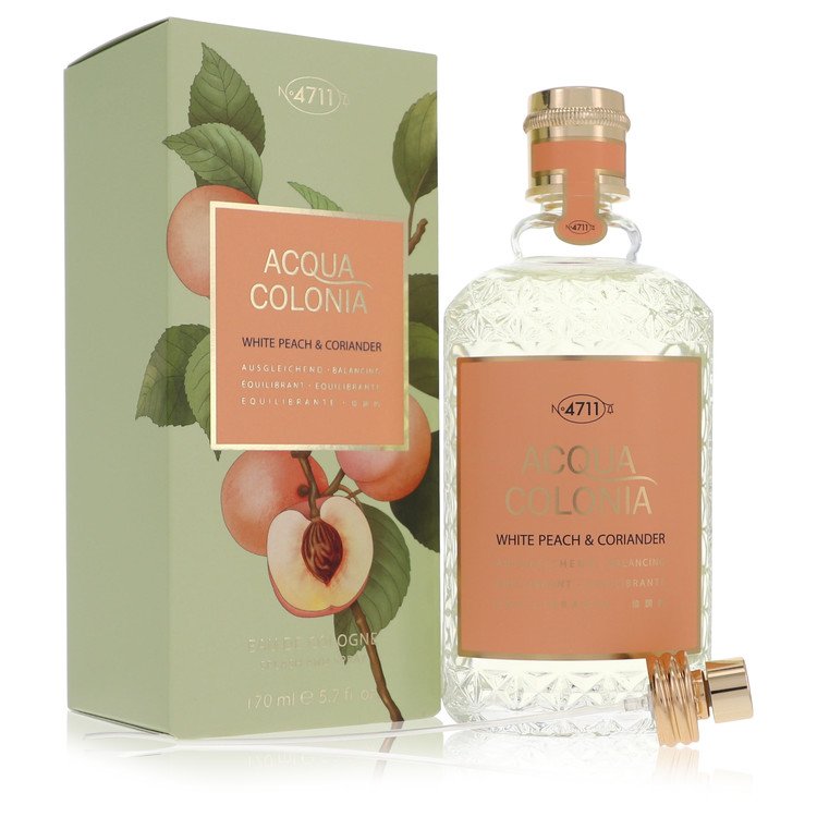 4711 Acqua Colonia White Peach &amp; Coriander Eau De Cologne Spray (Unisex) By 4711 - Giftsmith