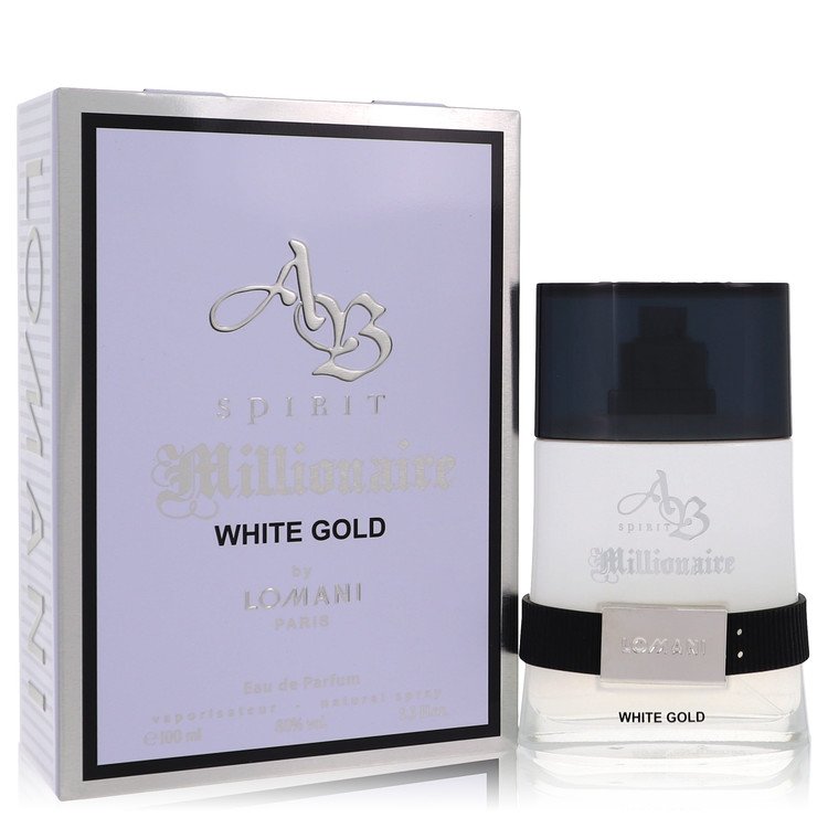 Ab Spirit Millionaire White Gold Eau De Parfum Spray By Lomani - Giftsmith