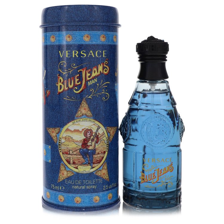 Blue Jeans Eau De Toilette Spray (New Packaging) By Versace - Giftsmith