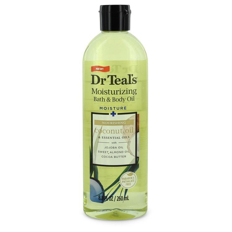 Dr Teal's Moisturizing Bath & Body Oil Nourishing Coconut Oil with Essensial Oils, Jojoba Oil, Sweet Almond Oil and Cocoa Butter By Dr Teal's - Giftsmith