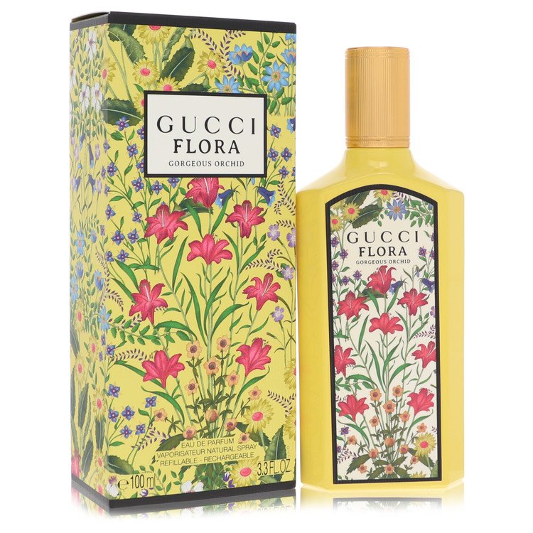 Flora Gorgeous Orchid Eau De Parfum Spray Refillable By Gucci - Giftsmith