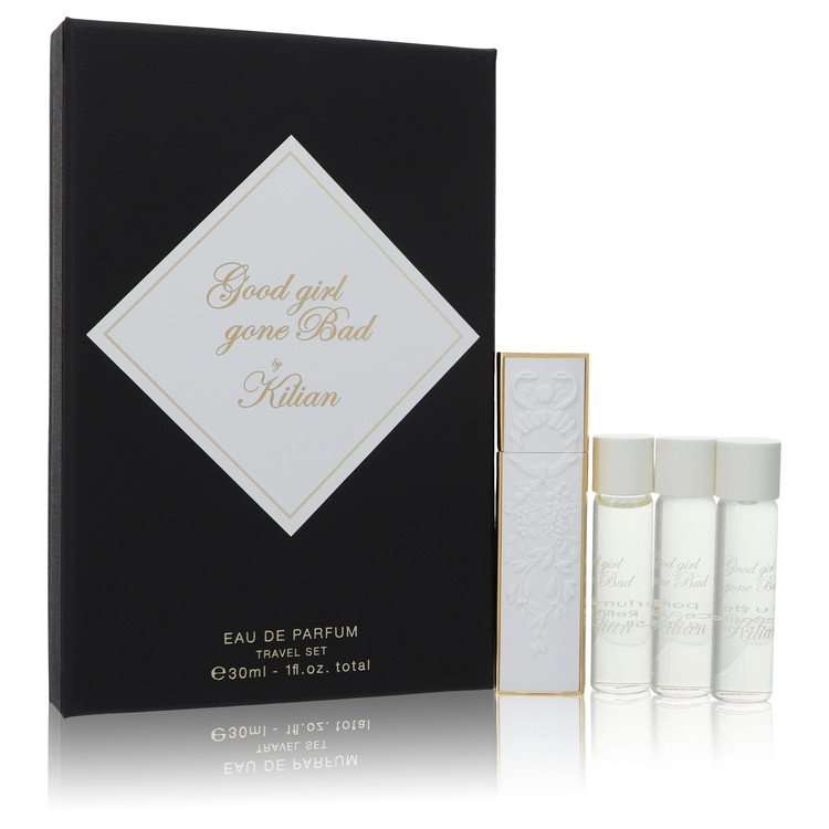 Good Girl Gone Bad 4 x 0.25 oz Travel Spray includes 1 White Travel Spray with 4 Refills By Kilian - Giftsmith