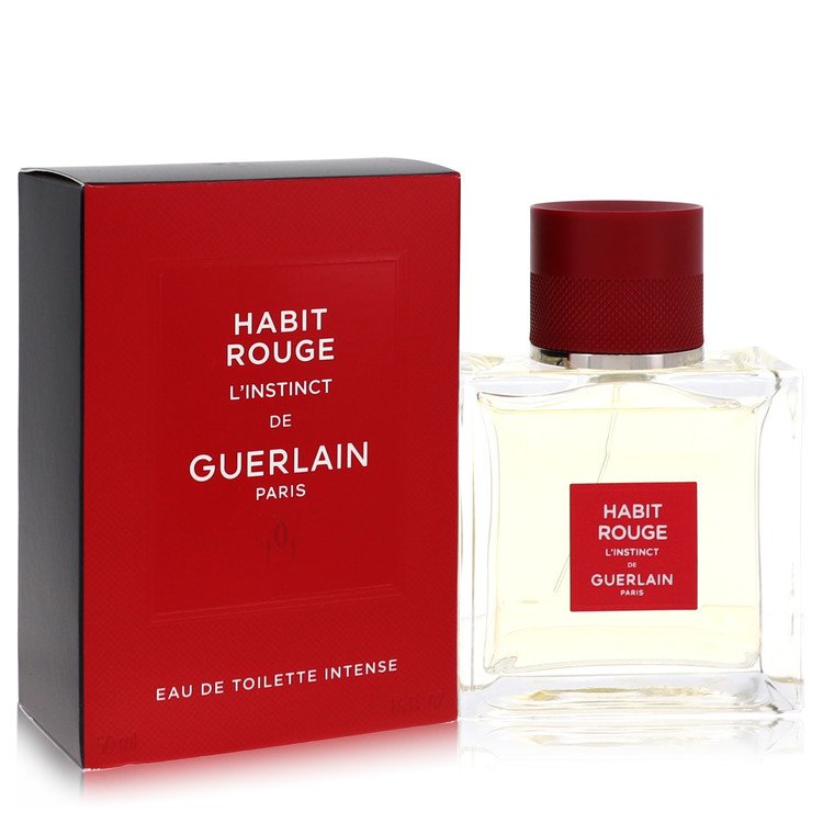 Habit Rouge L'instinct Eau De Toilette Intense Spray By Guerlain - Giftsmith