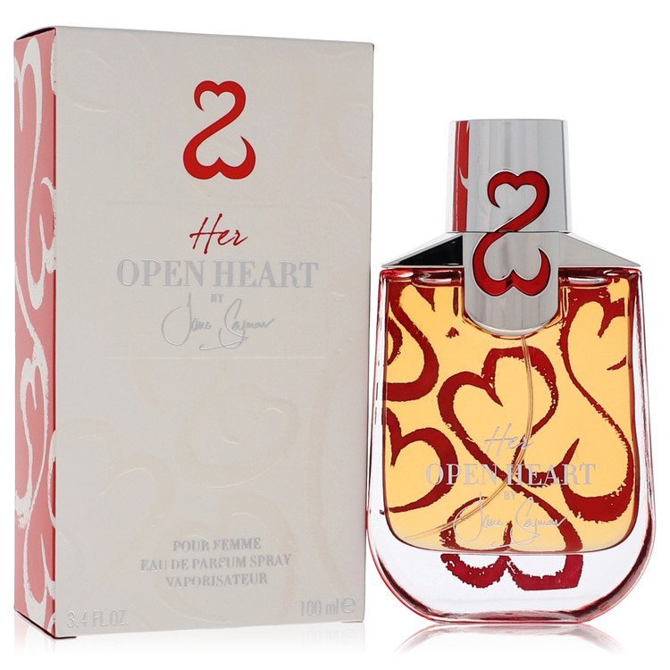 Her Open Heart Eau De Parfum Spray with Free Jewelry Roll By Jane Seymour - Giftsmith