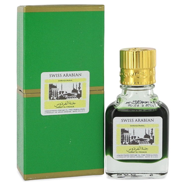 Jannet El Firdaus Concentrated Perfume Oil Free From Alcohol (Unisex Green Attar) By Swiss Arabian - Giftsmith