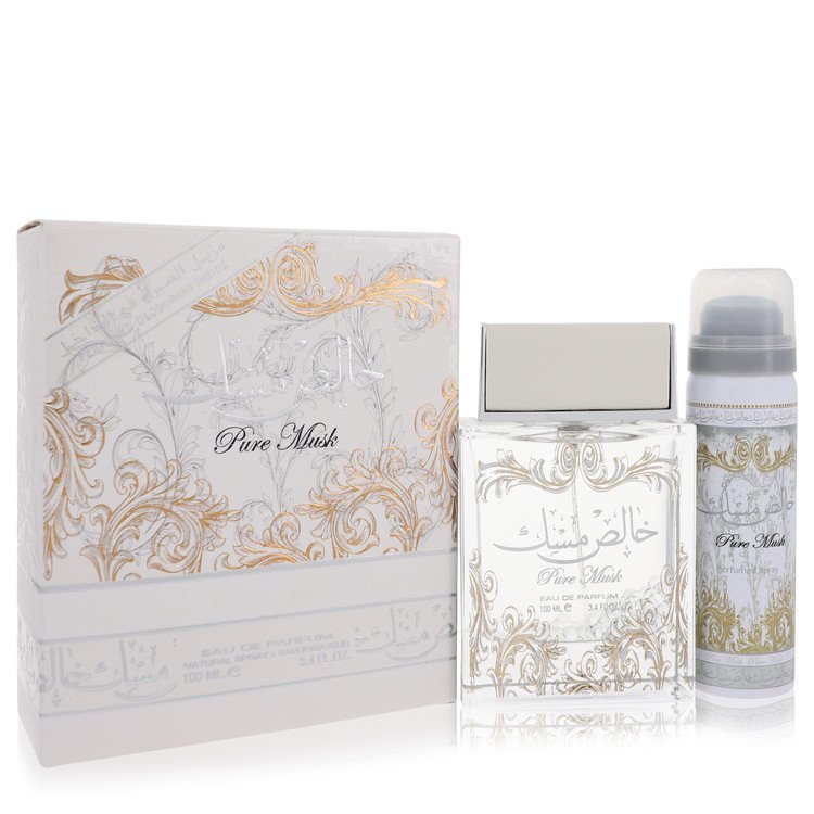 Lattafa Pure Khalis Musk Eau De Parfum Spray Plus 1.7 Deodorant By Lattafa - Giftsmith