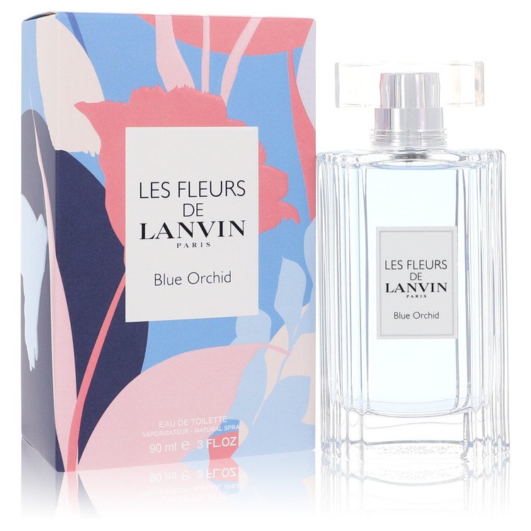 Les Fleurs De Lanvin Blue Orchid Eau De Toilette Spray By Lanvin - Giftsmith