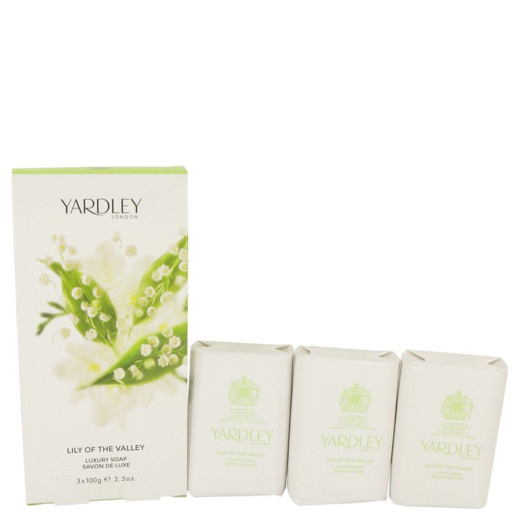 Lily Of The Valley Yardley 3 x 3.5 oz Soap By Yardley London - Giftsmith