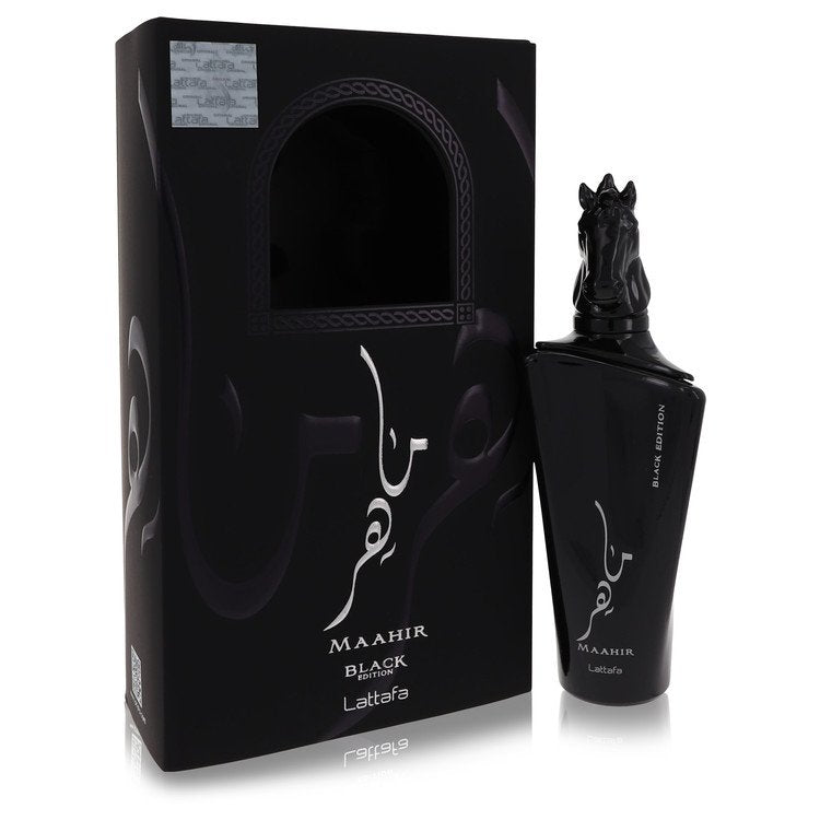Maahir Black Edition Eau De Parfum Spray (Unisex) By Lattafa - Giftsmith