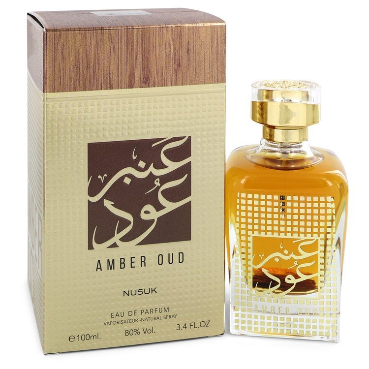 Nusuk Amber Oud Eau De Parfum Spray By Nusuk - Giftsmith