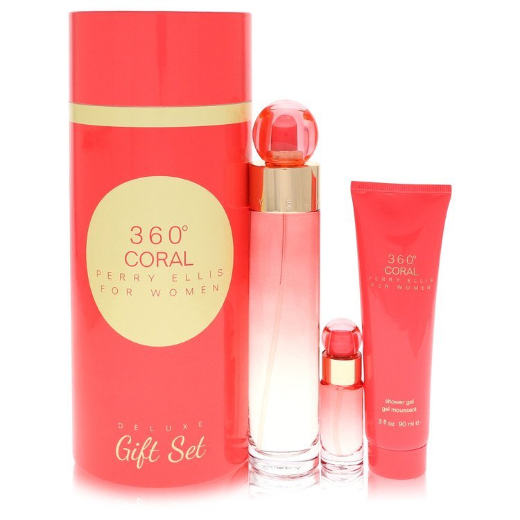 Perry Ellis 360 Coral Gift Set By Perry Ellis - Giftsmith