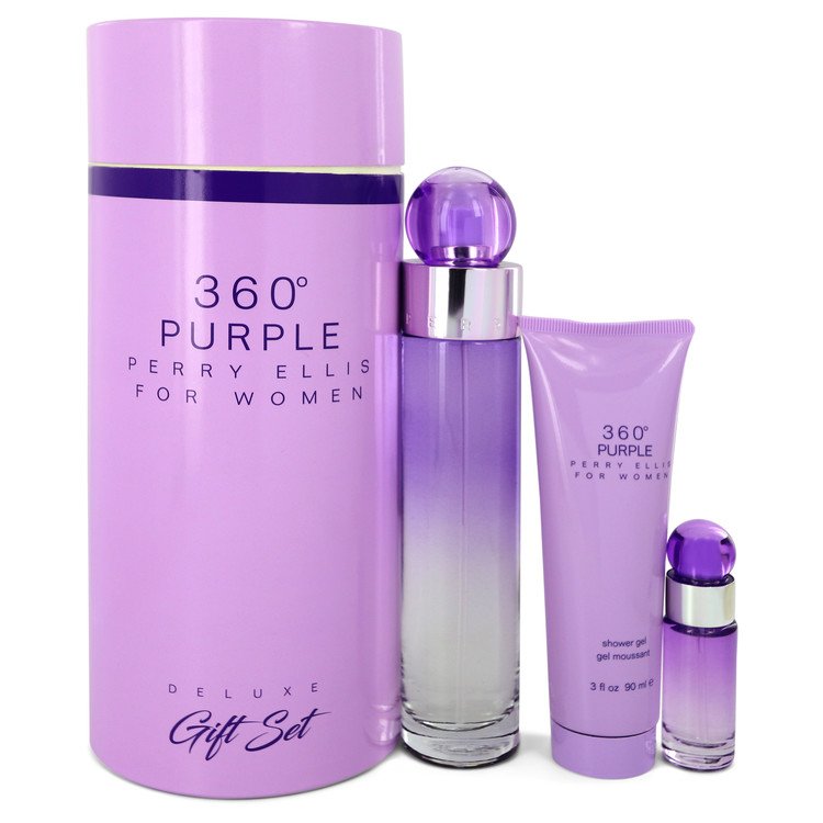 Perry Ellis 360 Purple Gift Set By Perry Ellis - Giftsmith