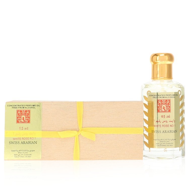 White Rose No 1 Concentrated Perfume Oil Free From Alcohol (Unisex) By Swiss Arabian - Giftsmith