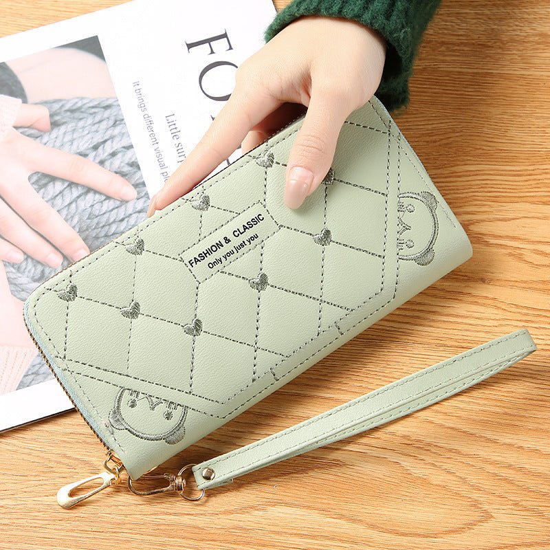Women's Wallet Long Fashion Single Zipper - Giftsmith