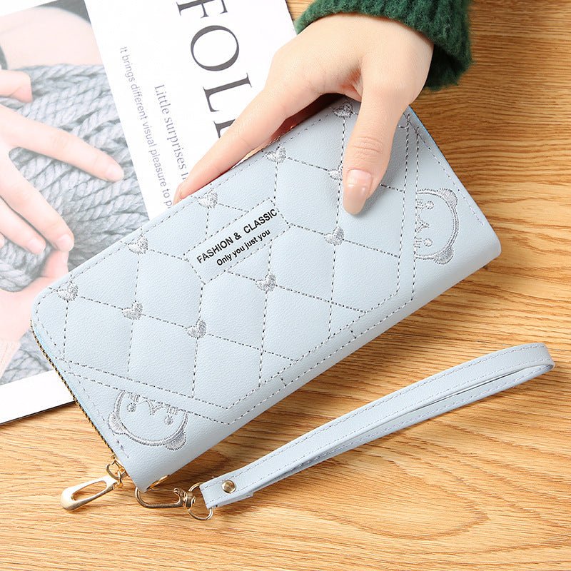 Women's Wallet Long Fashion Single Zipper - Giftsmith