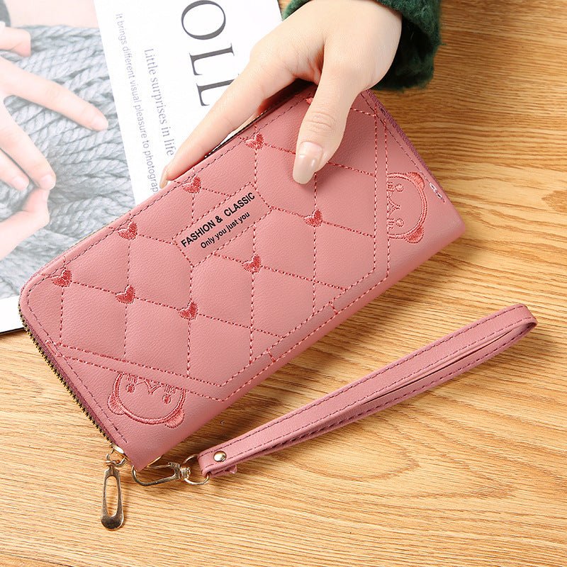 Women's Wallet Long Fashion Single Zipper - Giftsmith