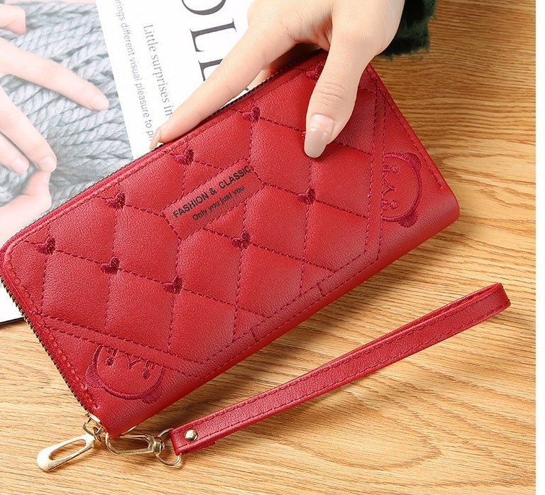 Women's Wallet Long Fashion Single Zipper - Giftsmith