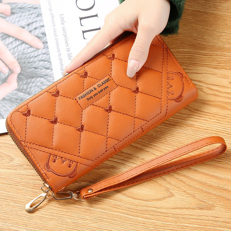 Women's Wallet Long Fashion Single Zipper - Giftsmith