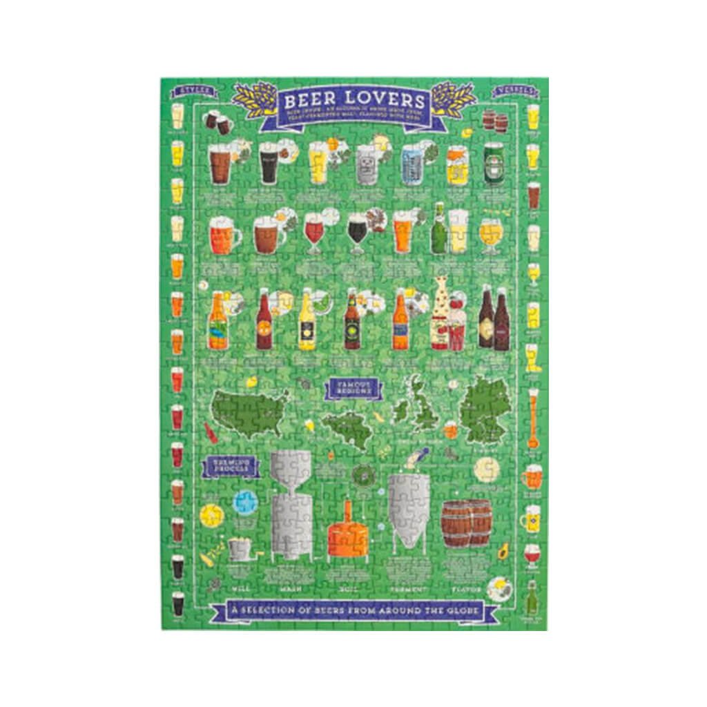 Beer Lover&#39;s 500 Piece Jigsaw Puzzle - Giftsmith