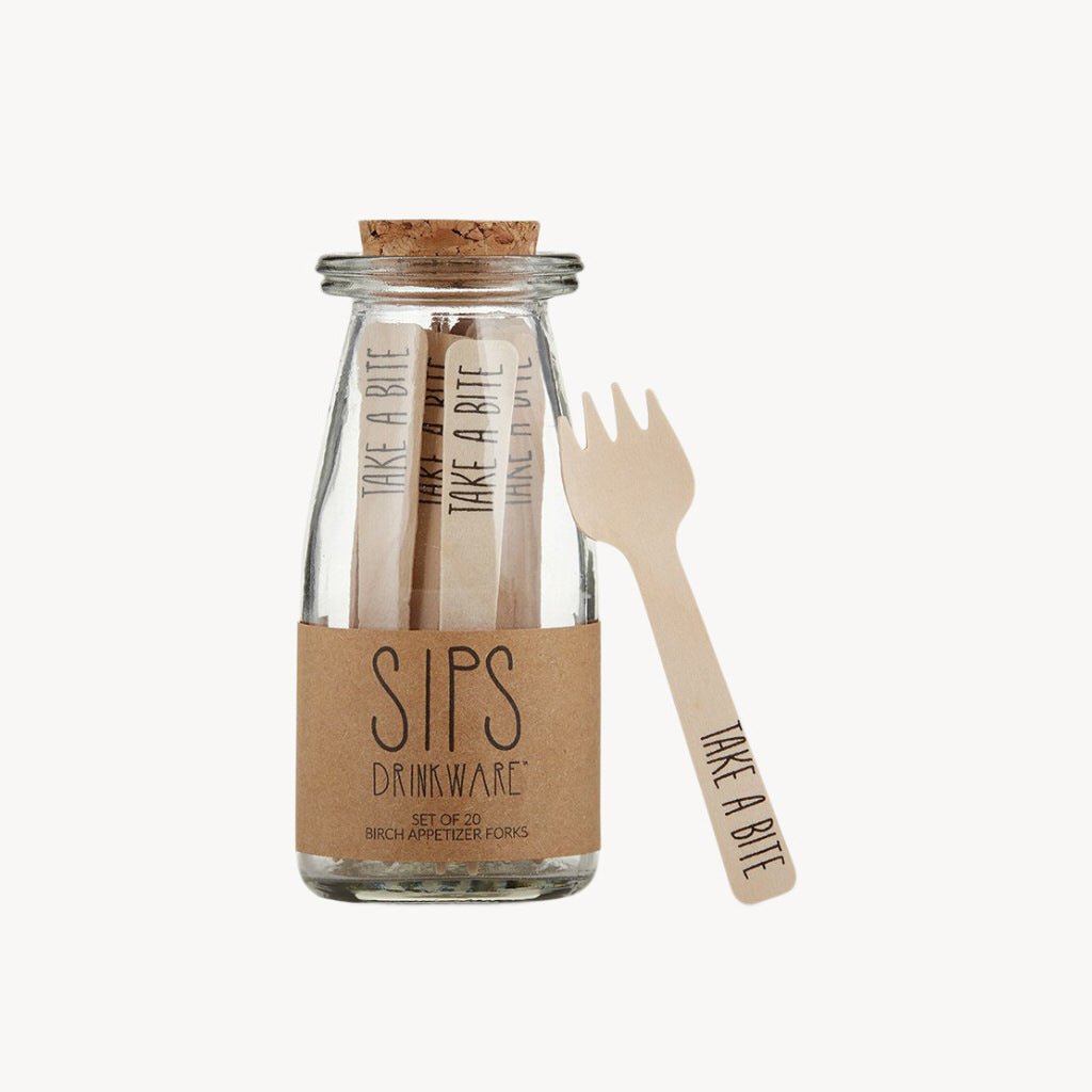 Birch Party Forks "Take A Bite" - Giftsmith