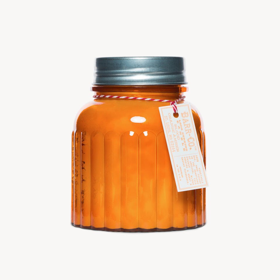 Blood Orange and Amber Apothecary Jar Candle - Giftsmith