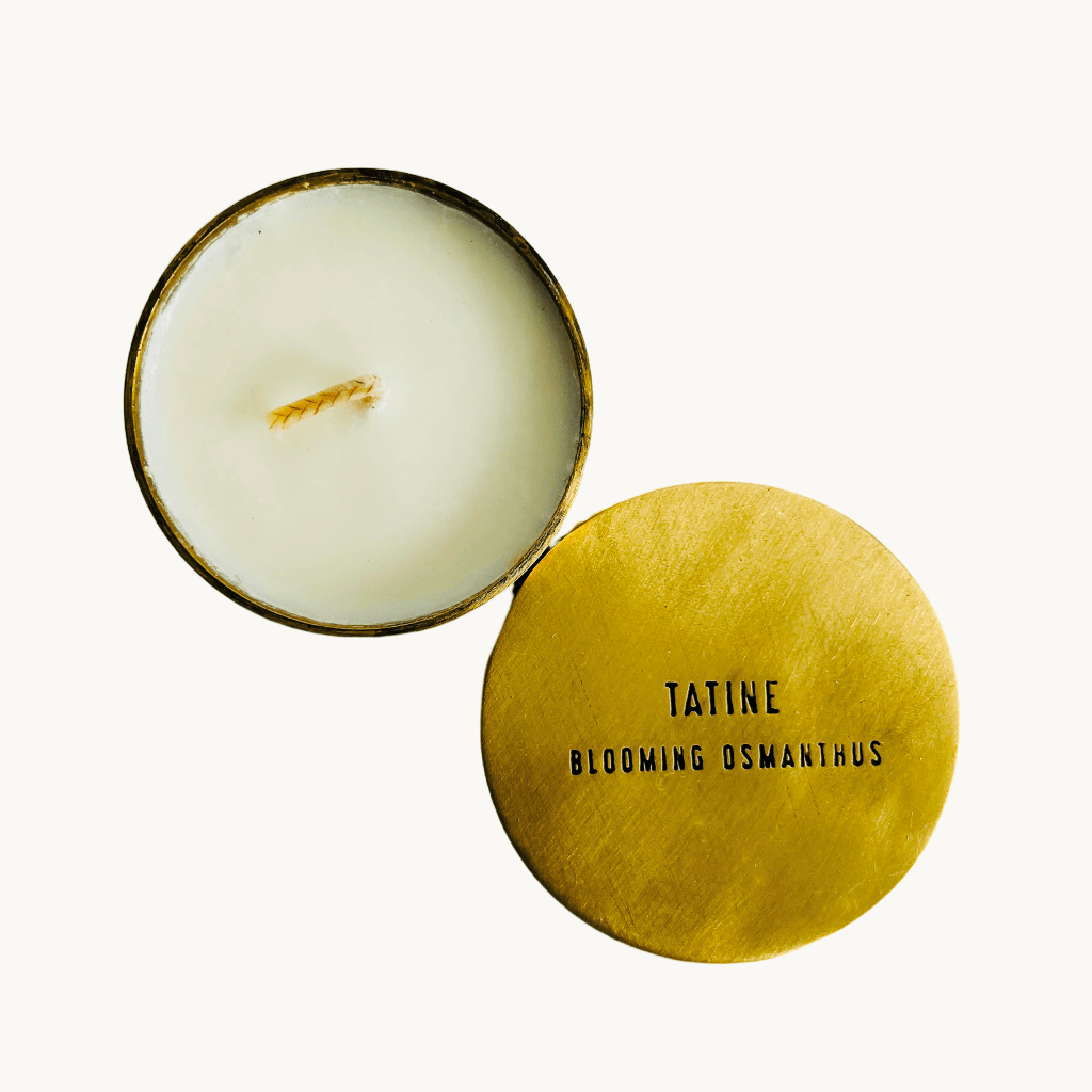 Blooming Osmanthus Natural Brass Candle - Giftsmith