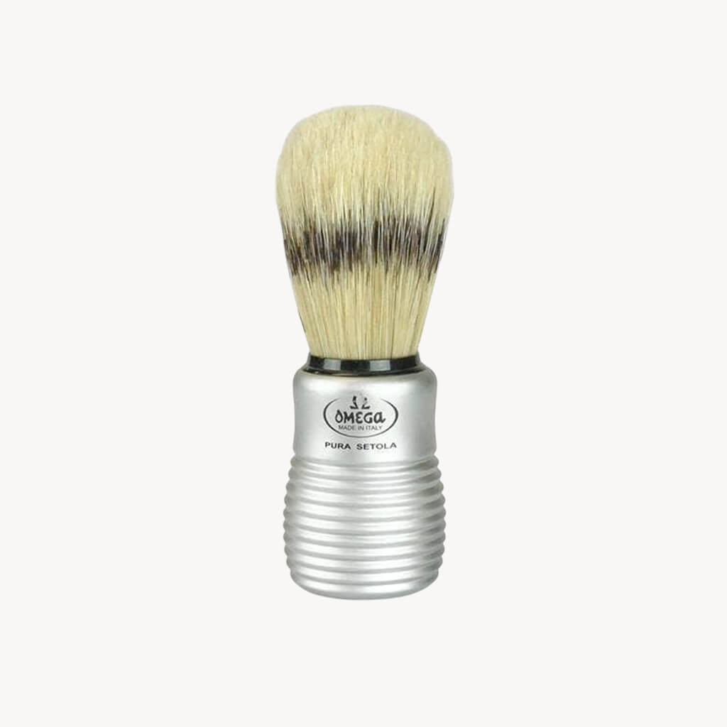 Boar Bristle Shave Brush with Aluminum Handle - Giftsmith