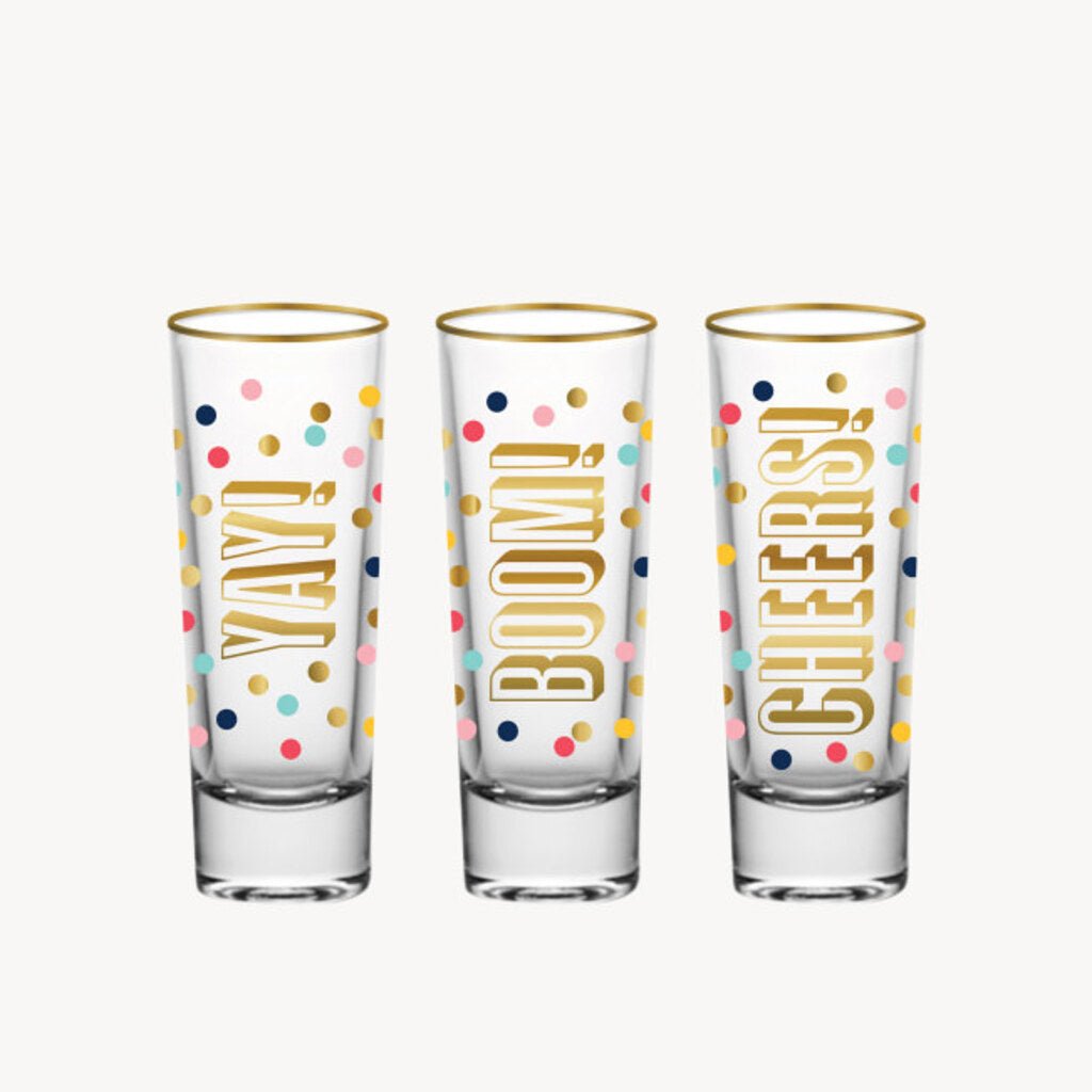 Boom Cheers Yay Shot Glasses - Giftsmith