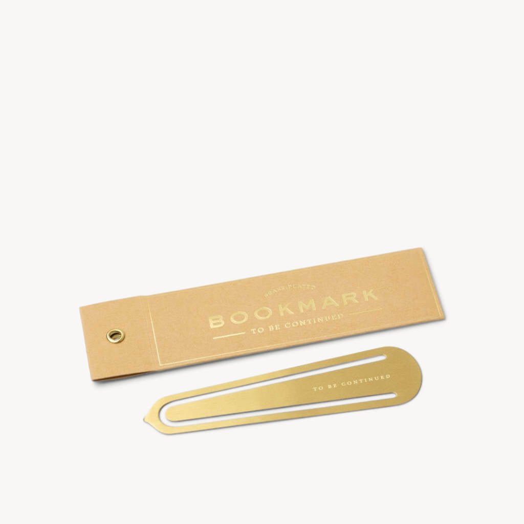 Brass Bookmark "To Be Continued" - Giftsmith