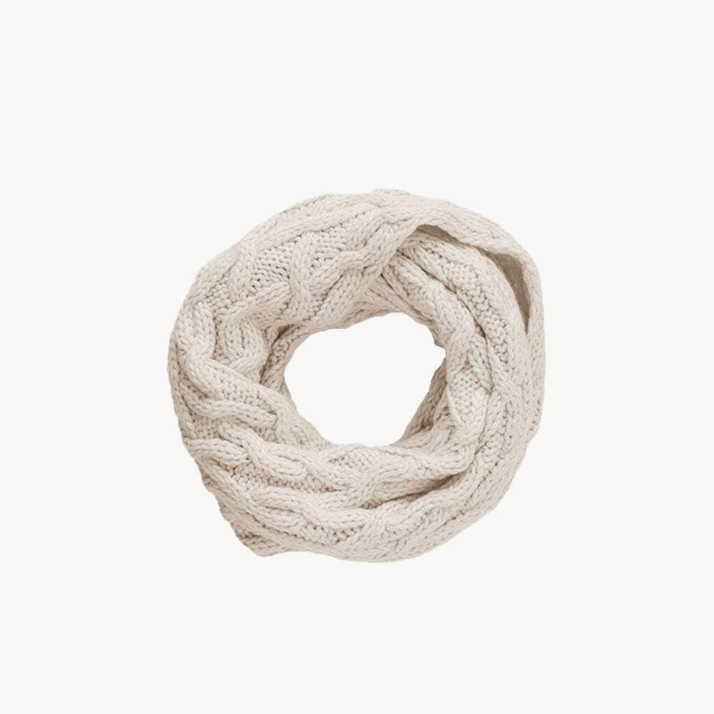 Cable Infinity Scarf Natural - Giftsmith