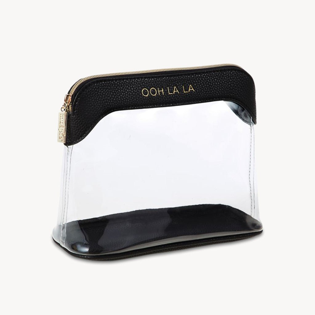 Clear Make Up Bag Black - Giftsmith