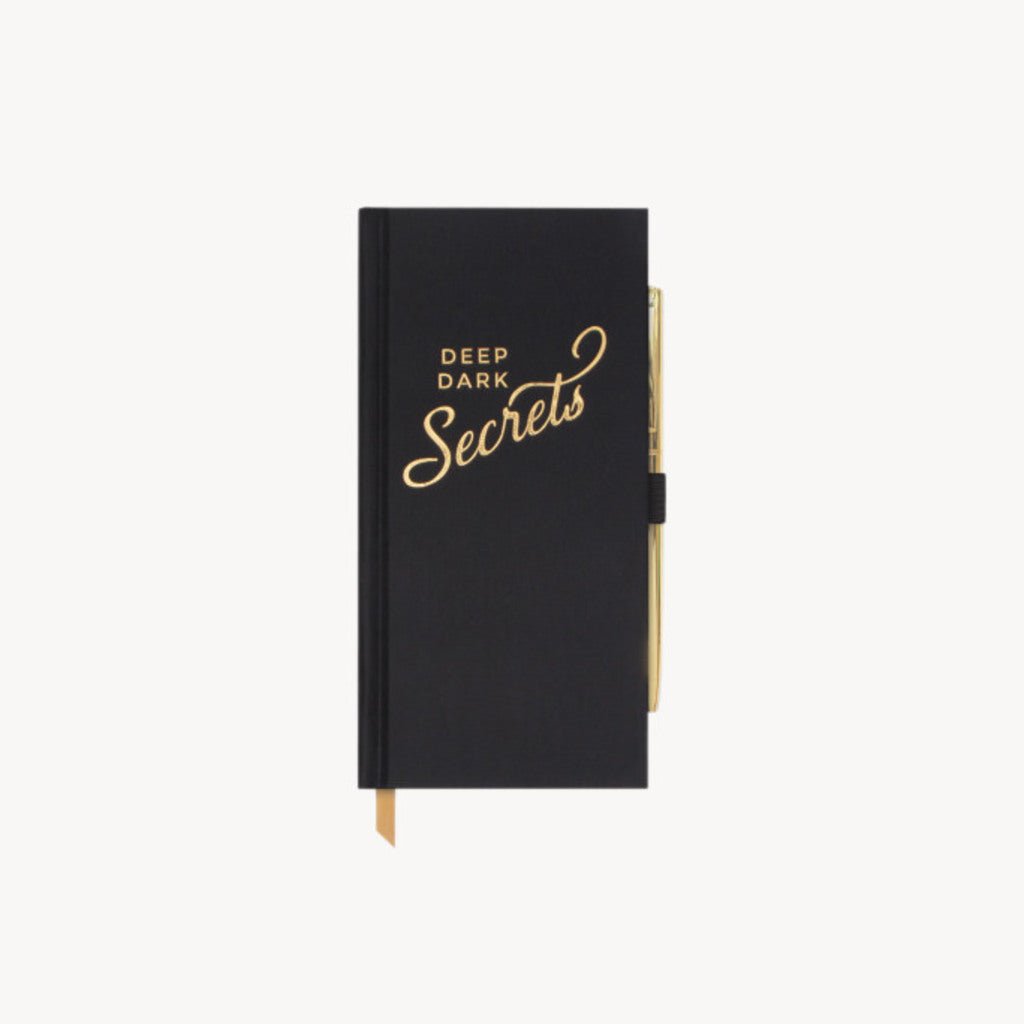 "Deep Dark Secrets" Journal with Pen - Giftsmith