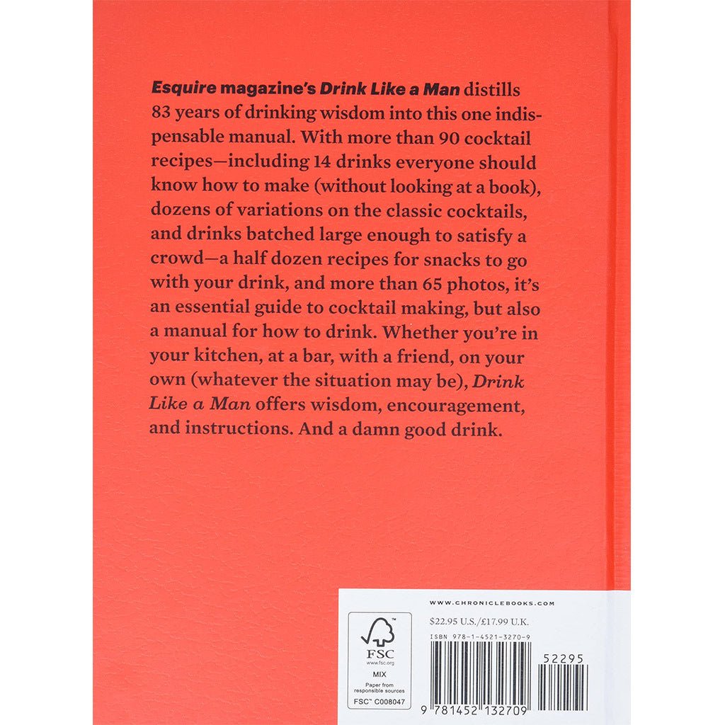 Drink Like a Man The Only Cocktail Guide Anyone Really Needs - Giftsmith