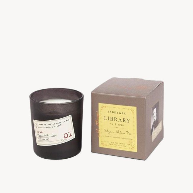 Edgar Allan Poe Library Candle Boxed - Giftsmith