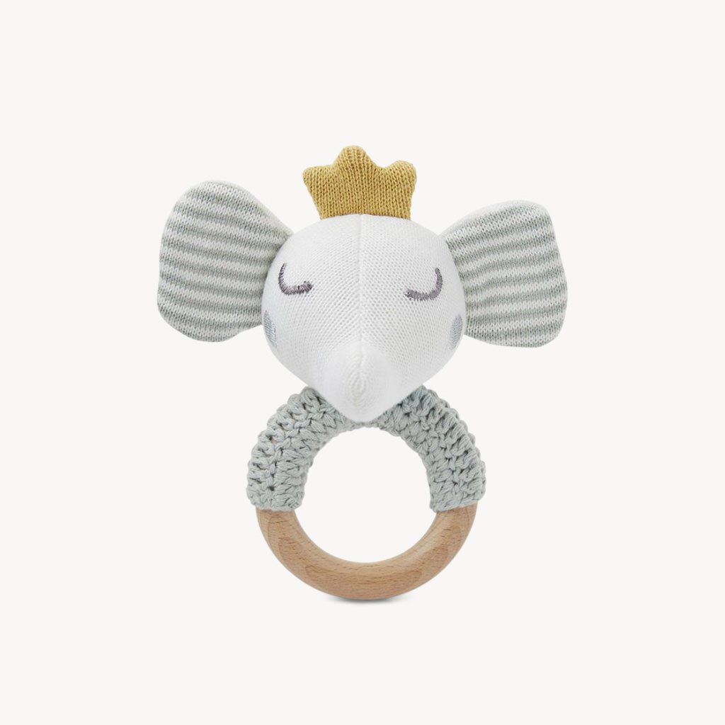 Elephant Prince Ring Rattle - Giftsmith