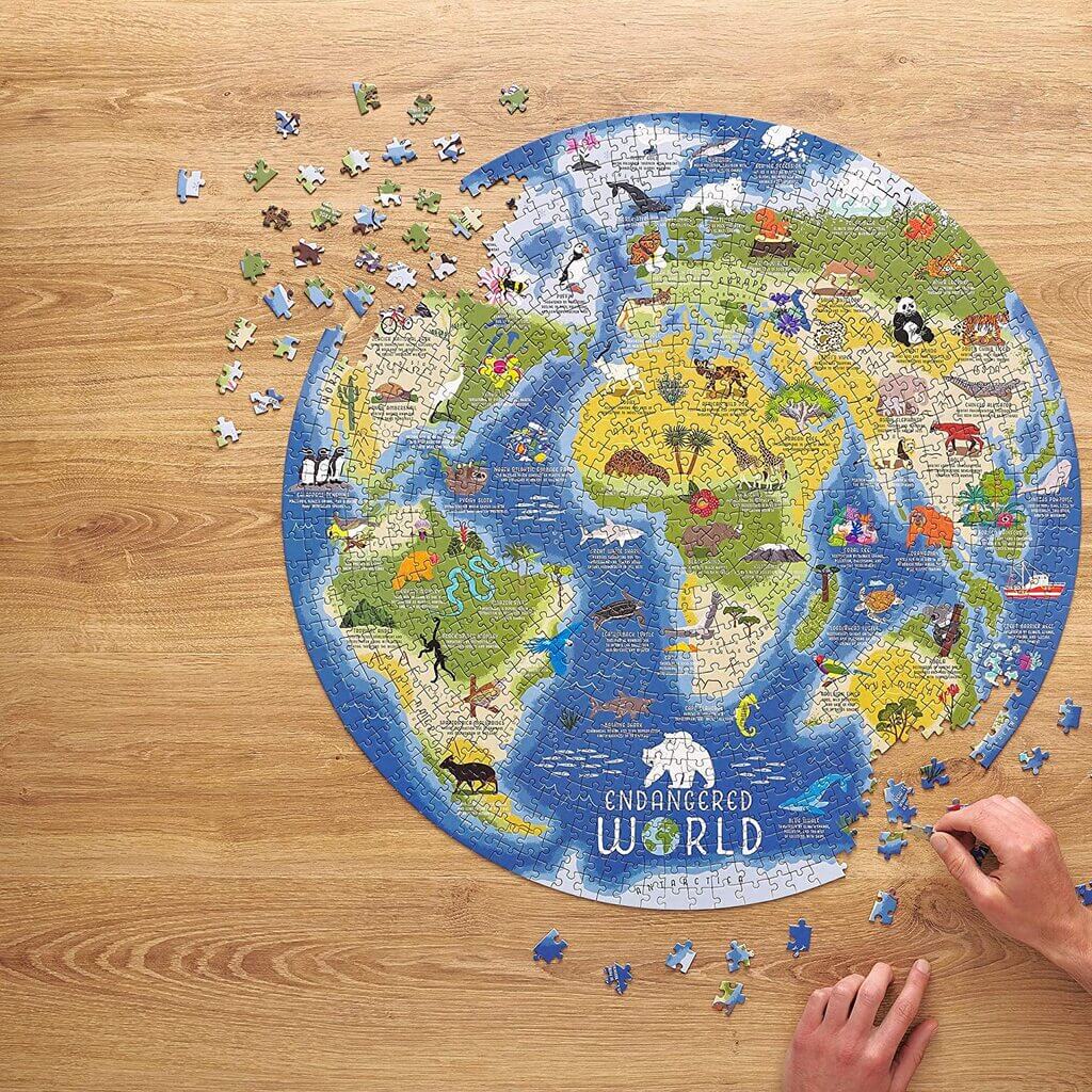 Endangered World 1000 Piece Jigsaw Puzzle - Giftsmith