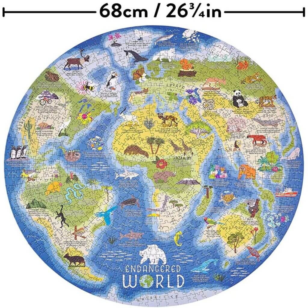 Endangered World 1000 Piece Jigsaw Puzzle - Giftsmith