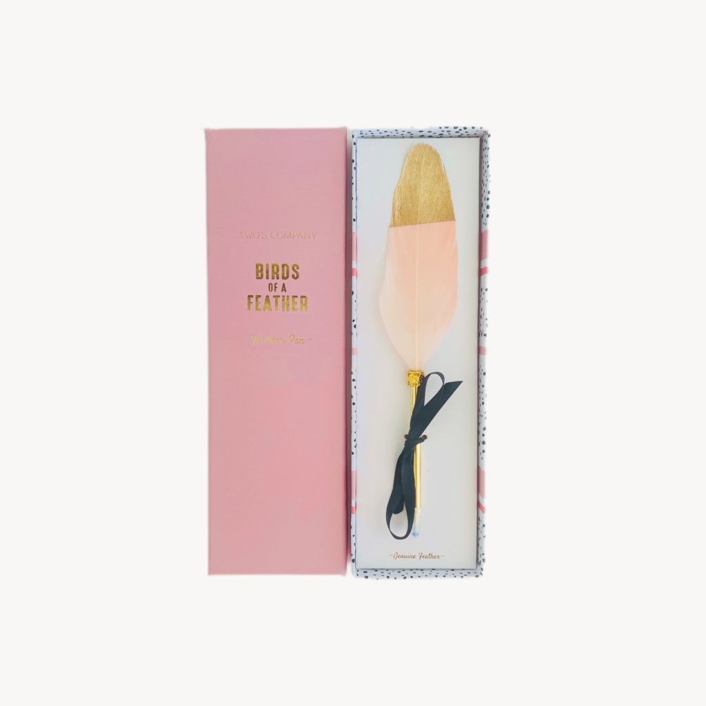 Feather Ballpoint Pen Pink/Gold - Giftsmith
