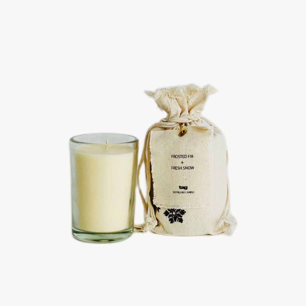 Frosted Fir + Fresh Snow Candle - Giftsmith