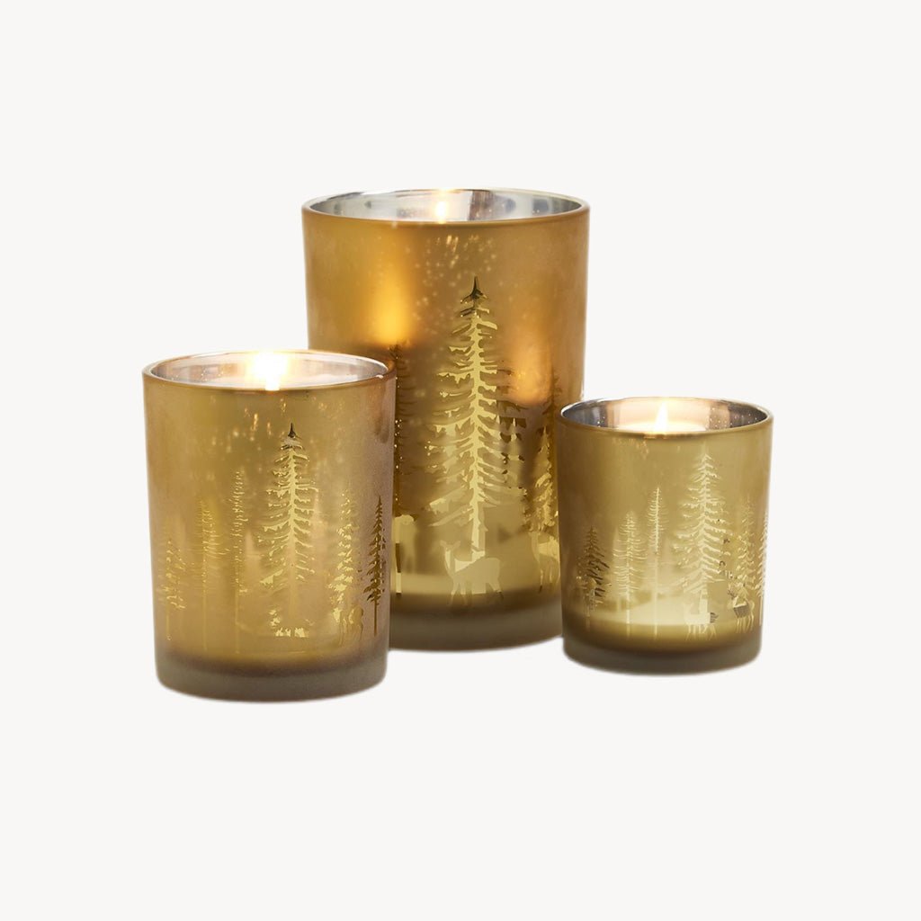 Frosted Starry Night Candleholders - Giftsmith