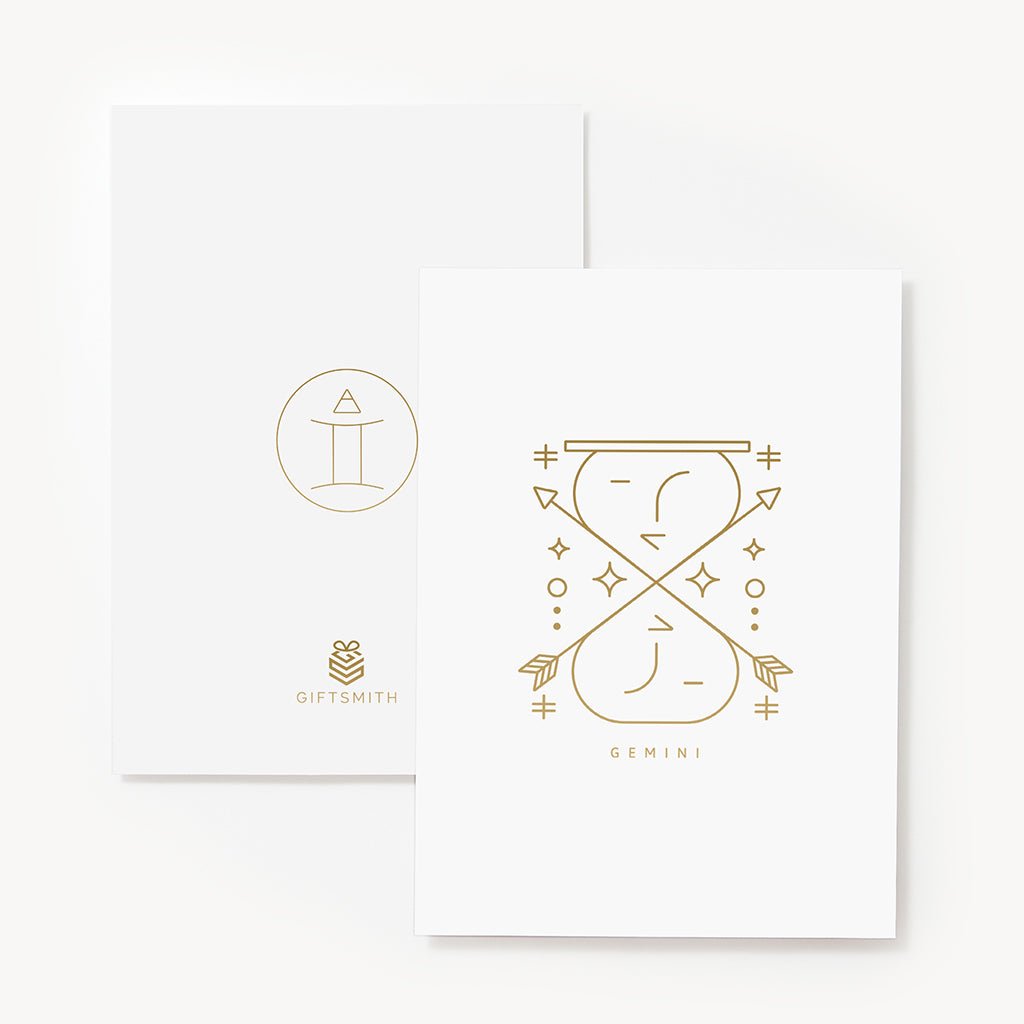 Giftsmith Zodiac Greeting Card - Gemini - Giftsmith