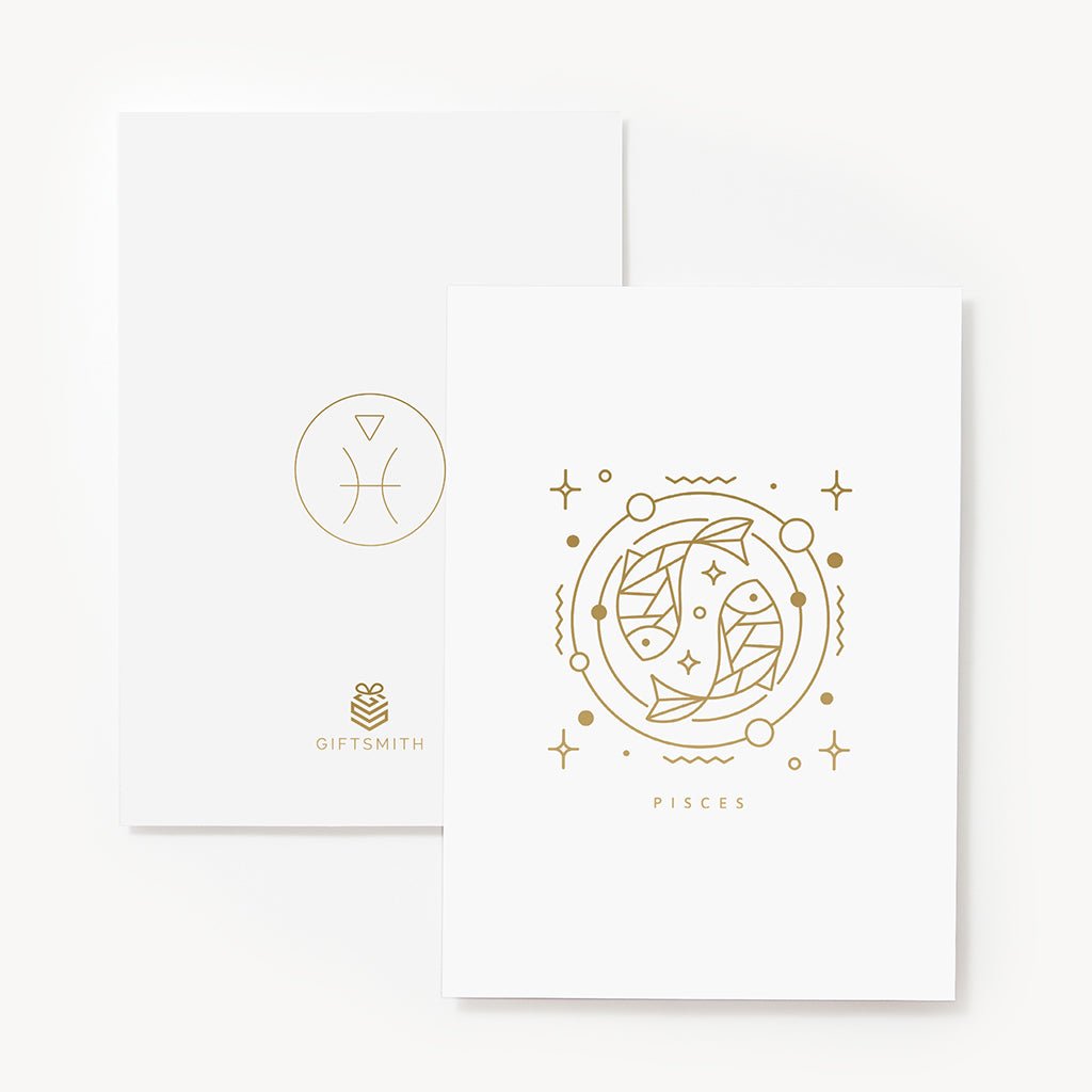 Giftsmith Zodiac Greeting Card - Pisces - Giftsmith