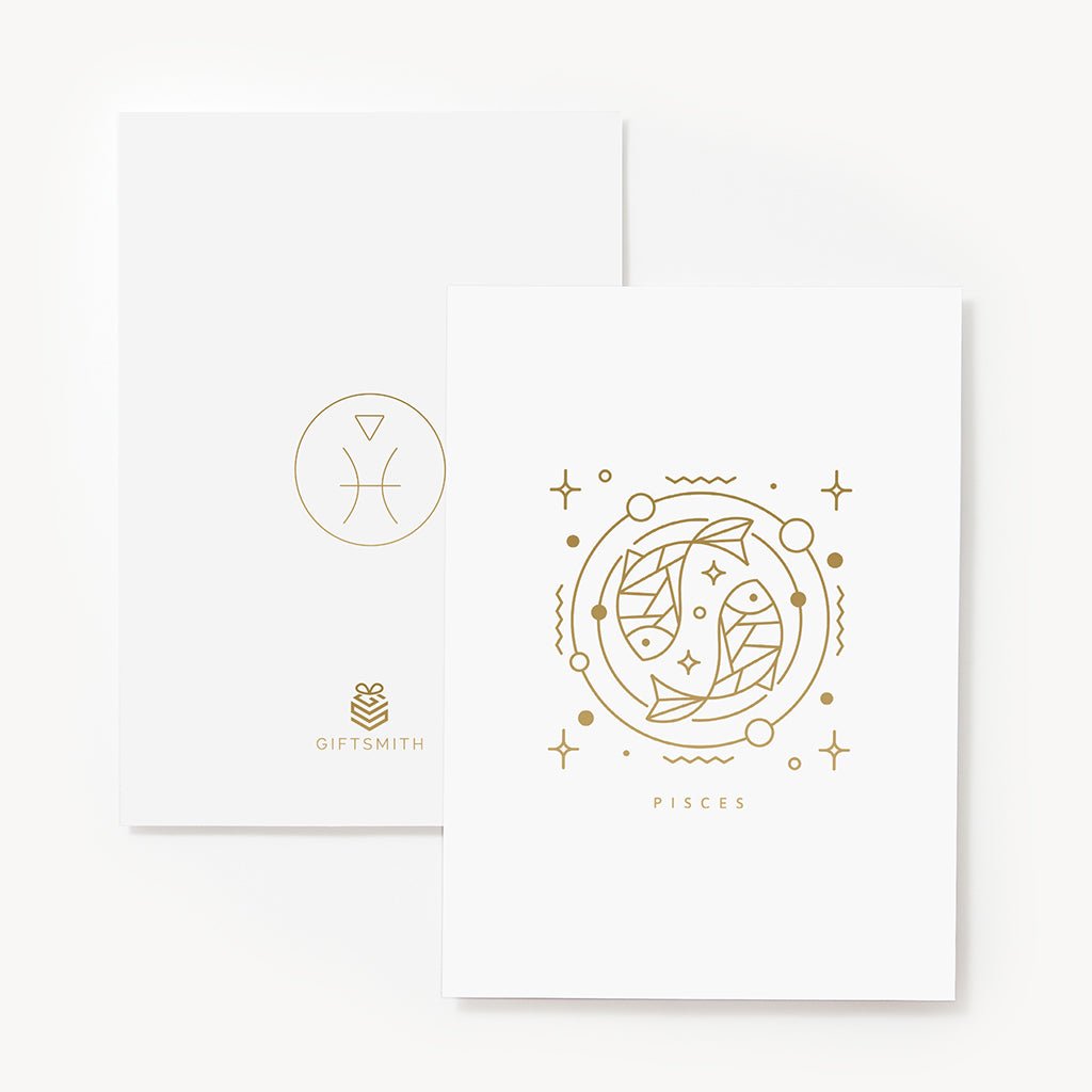 Giftsmith Zodiac Greeting Card - Pisces - Giftsmith