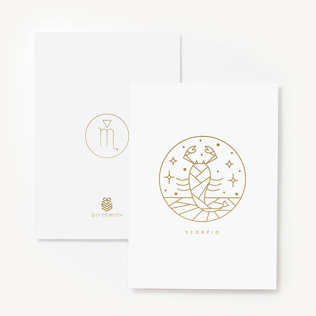 Giftsmith Zodiac Greeting Card - Scorpio - Giftsmith