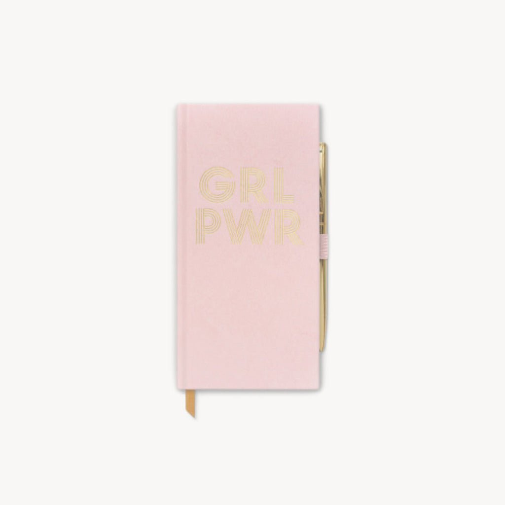 "GRL PWR" Velveteen Journal with Pen - Giftsmith