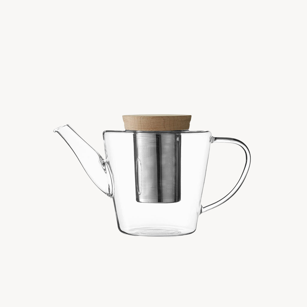 Infusion Glass Teapot with Wooden Lid Large - Giftsmith