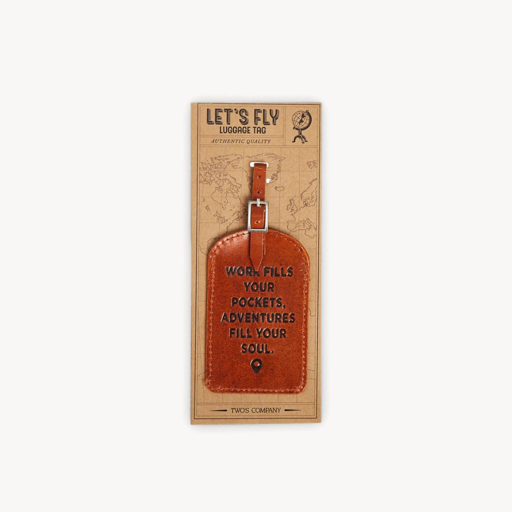 Leather Luggage Tag Adventure - Giftsmith