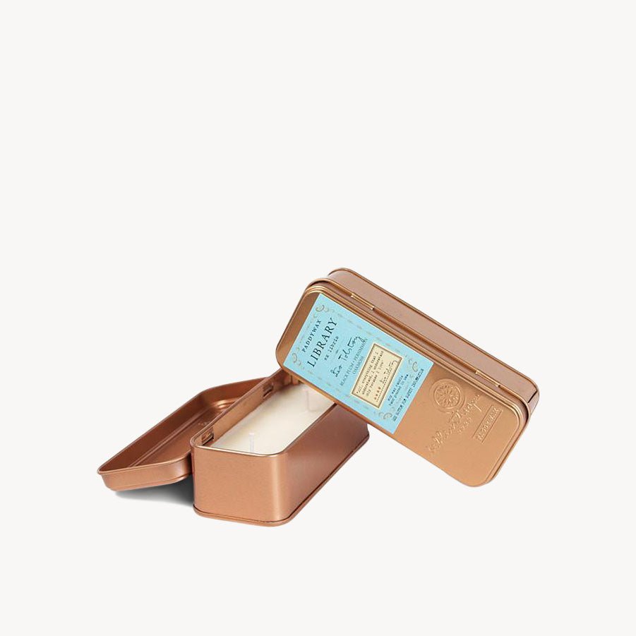 Leo Tolstoy Library Candle Tin - Giftsmith